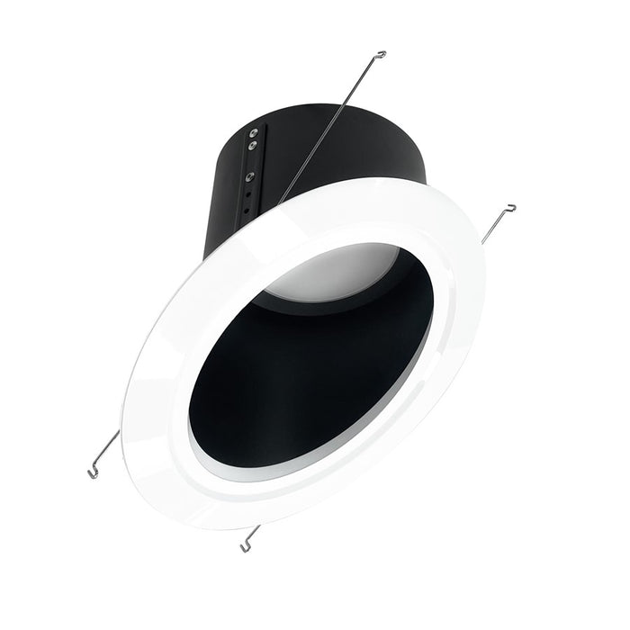 Nora 6" Super Sloped LED Retro Reflect, 16W/2700K, BK/WH Flange - NLRS-6S11L127B