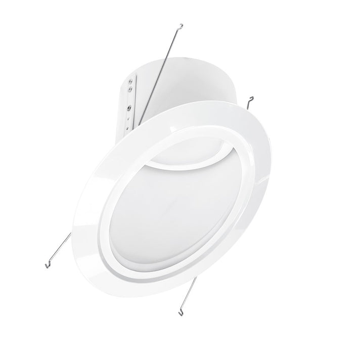 Nora 6" Super Sloped LED Retro Reflect/16W/3000K, WH/Flange - NLRS-6S11L130W