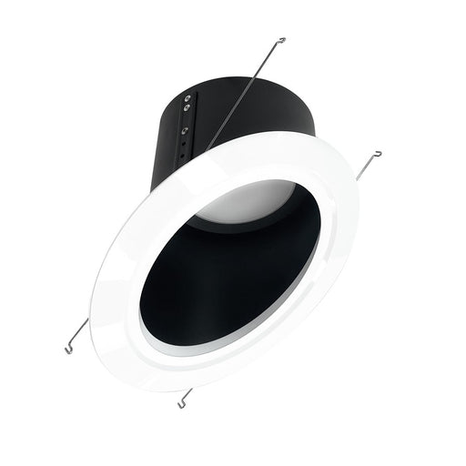 Nora 6" Super Sloped LED Retro Reflect, 16W/4000K, BK/WH Flange - NLRS-6S11L140B