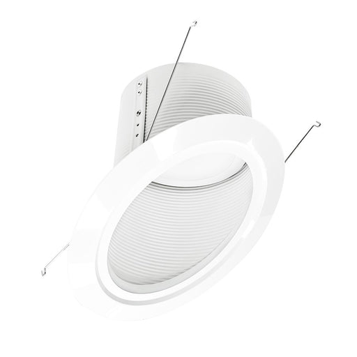 Nora 6" Super Sloped LED Retro Baffle/16W/3000K, WH/WH FL - NLRS-6S12L130W