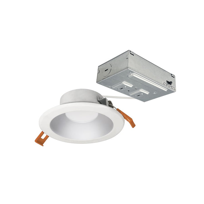 Nora 4" Theia LED Can-Less Downlight, 120V/10W/HZ Ref/WH FL - NLTH-41TW-HZMPW
