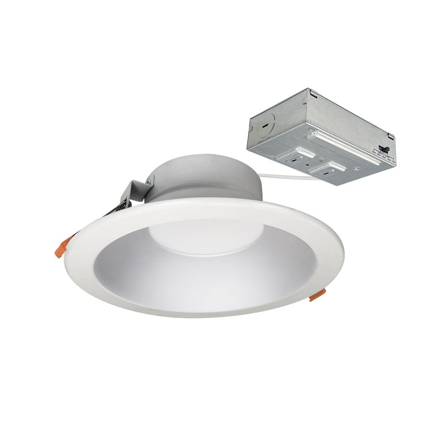 Nora 8" Theia LED Downlight, 120-277V 0-10V/Haze/White - NLTH-81TW-HZMPWLE4