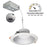 Nora 8" Theia LED Downlight, 120-277V 0-10V/Haze/White