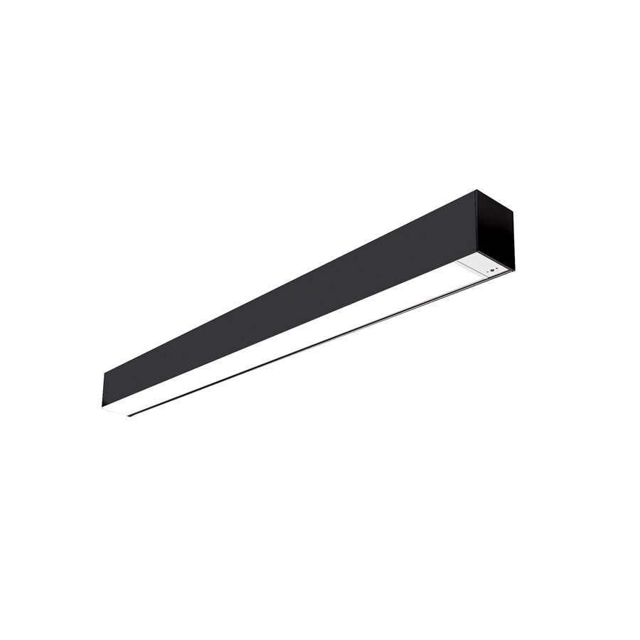 Nora 2' L-Line LED Indirect/Direct Lin, 3710Lm, BK/Motion Sensor - NLUD-2334B-OS