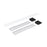 Nora Louver Set NLUD-2334, Alum Louver, Blk, Alum/Blk End Caps - NLUD-2LOUVAB