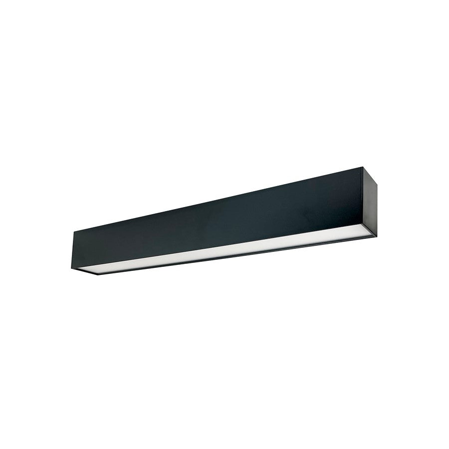 Nora 4' L-Line LED Indirect/Direct Linear, 6152Lm, Black - NLUD-4334B