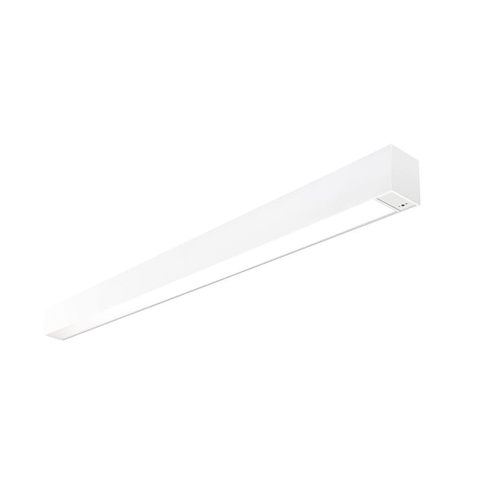 Nora 4' L-Line LED Ind/Dir Lin/EM/Motion Sensor, Wht - NLUD-4334W-EMOS