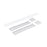 Nora Louver Set NLUD-4334, Alum Louver, Wht, Alum/Wht End Caps - NLUD-4LOUVAW