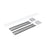 Nora Louver Set NLUD-4334, Blk Louver, Alum, Blk/Alum End Caps - NLUD-4LOUVBA