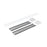 Nora Louver Set NLUD-4334, Blk Louver, Wht Caps, Blk/Wht End Caps - NLUD-4LOUVBW