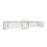 Nora Lighting 4' Wall Mount Kit For Nlud-4334, White - NLUD-4WMW