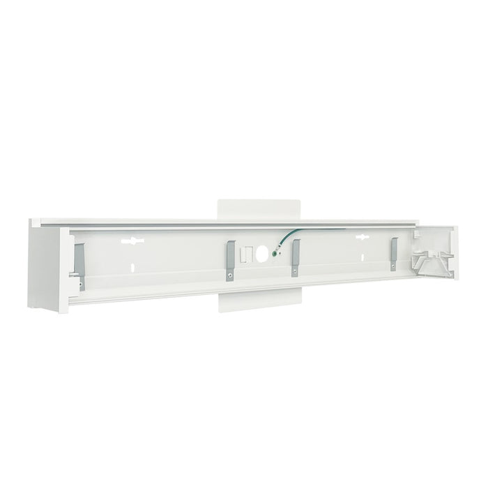 Nora Lighting 4' Wall Mount Kit For Nlud-4334, White - NLUD-4WMW