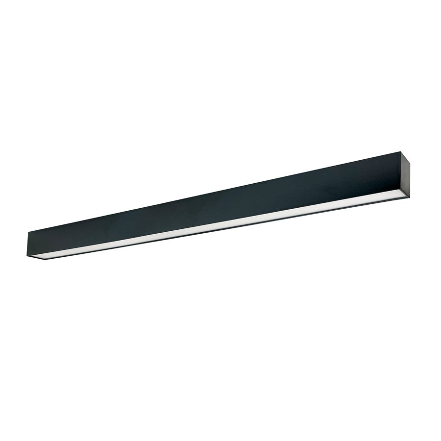 Nora 8' L-Line LED Indirect/Direct Lin, 12304lm, Black/Em Black - NLUD-8334B-EM