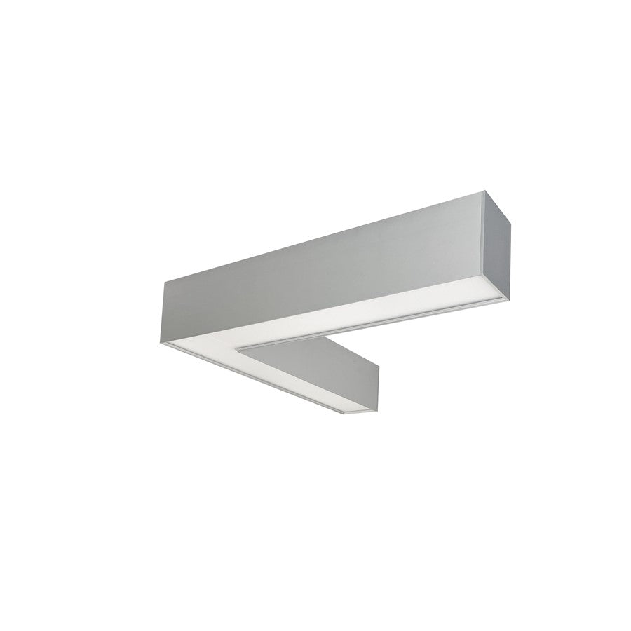 Nora "L" Shaped L-Line LED Indirect/Direct Linear, 3781Lm, Aluminum - NLUD-L334A