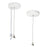 Nora 20' Pendant Power/Aircraft Mounting Kit For Nlud Series, WH - NLUD-PCCW-20