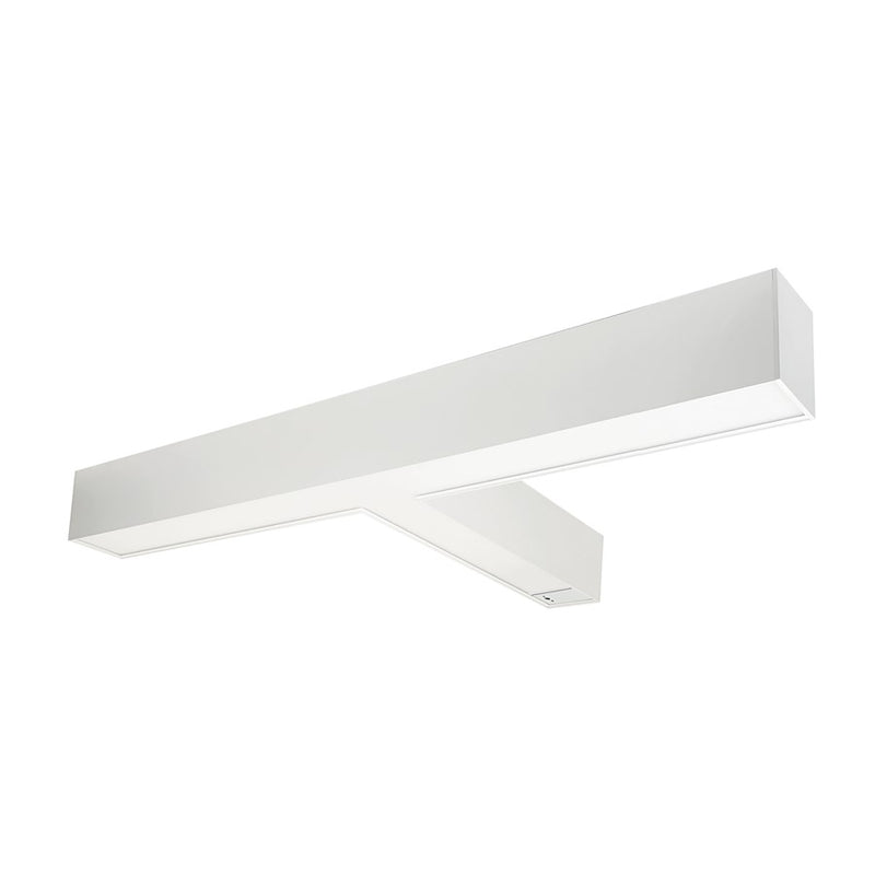 Nora "T" Shaped L-Line LED Indirect/Direct Lin, WH/Motion Sensor - NLUD-T334W-OS