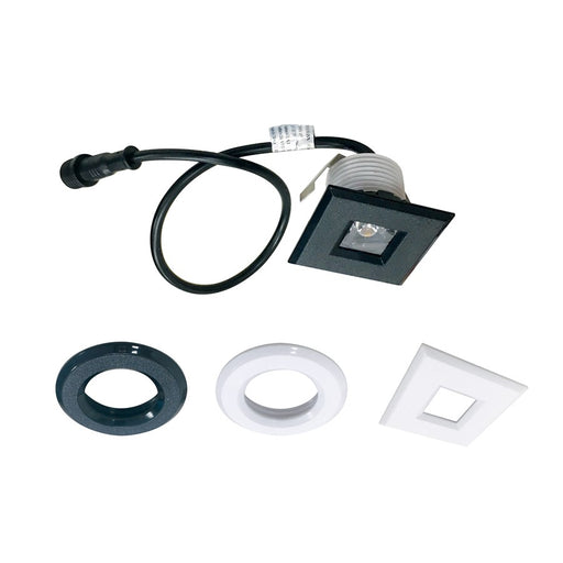 Nora 1" M1 LED Miniature Recessed, 3000K/2 BK/2 WH Plastic Trim - NM1-17030X2PBW