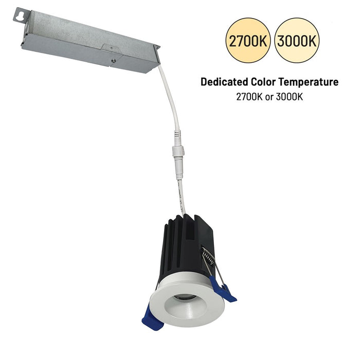 Nora Lighting 1" M1+ Round LED Downlight, 600Lm/9W/3000K, WH
