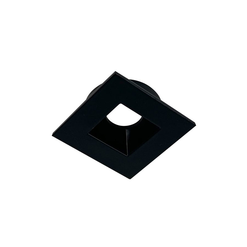 Nora Lighting Square Trim For Nm1-Prdc, Black - NM1-PSDTBB