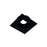 Nora Lighting Square Trim For Nm1-Prdc, Black - NM1-PSDTBB