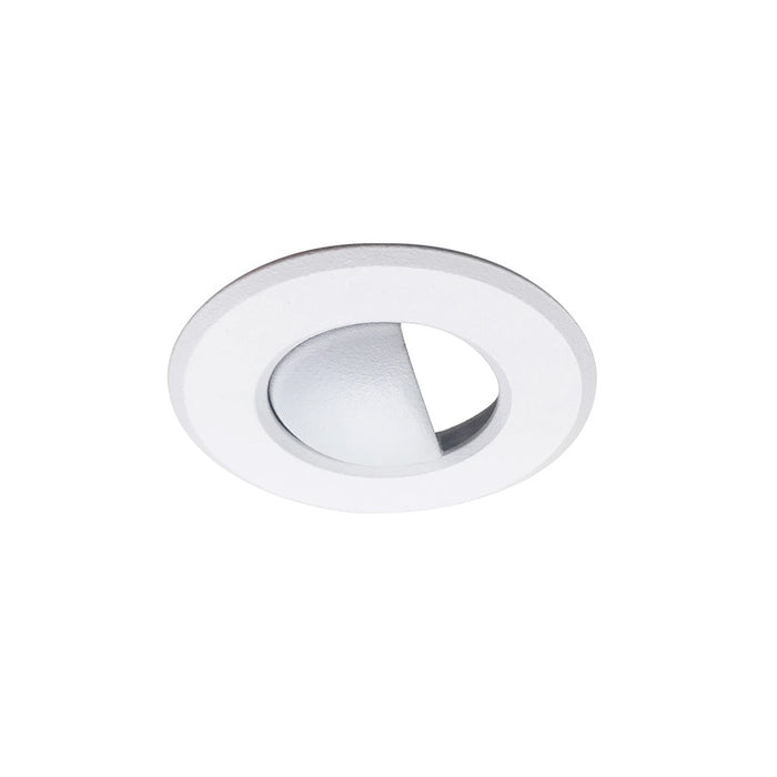 Nora Lighting 1" Round M1 Scoop Trim, White - NM1-RAEYELIDW