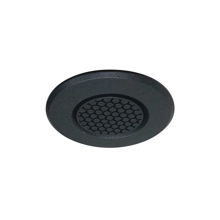 Nora Lighting 1" Round M1 Hex Cell Louver Trim, Black - NM1-RAIHECB