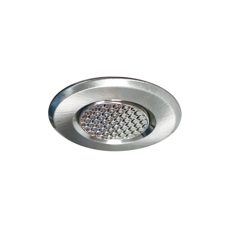Nora Lighting 1" Round M1 Hex Cell Louver Trim, Nickel - NM1-RAIHECBN