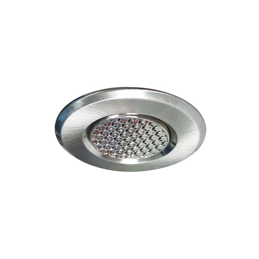 Nora Lighting 1" Round M1 Hex Cell Louver Trim, Nickel - NM1-RAIHECBN