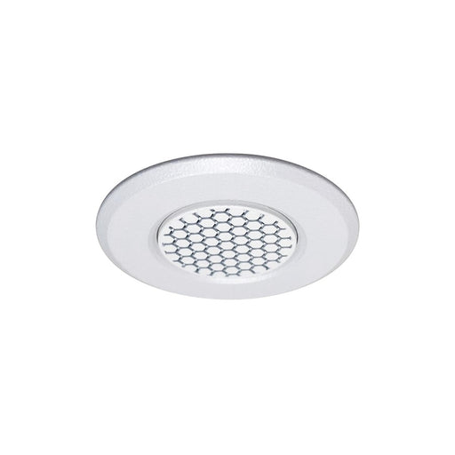 Nora Lighting 1" Round M1 Hex Cell Louver Trim, White - NM1-RAIHECW