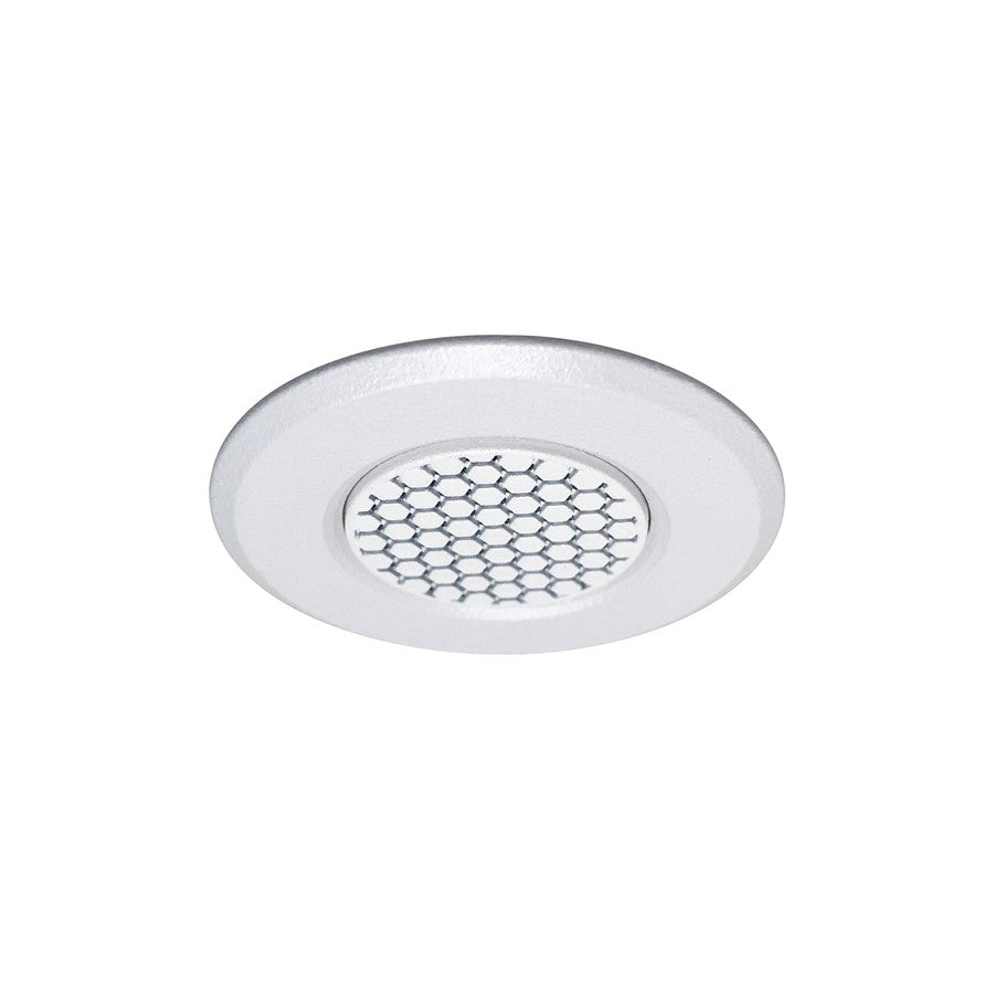 Nora Lighting 1" Round M1 Hex Cell Louver Trim, White - NM1-RAIHECW