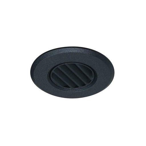 Nora Lighting 1" Round M1 Louver Trim, Black - NM1-RLOUVB