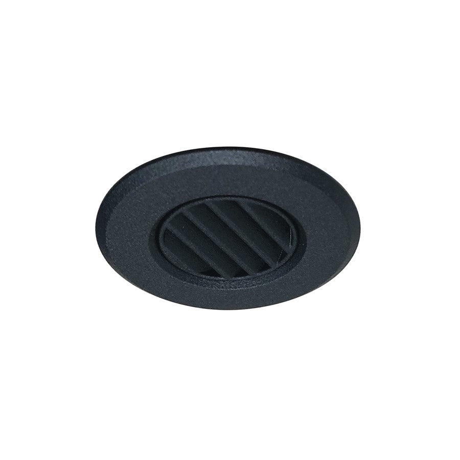 Nora Lighting 1" Round M1 Louver Trim, Black - NM1-RLOUVB