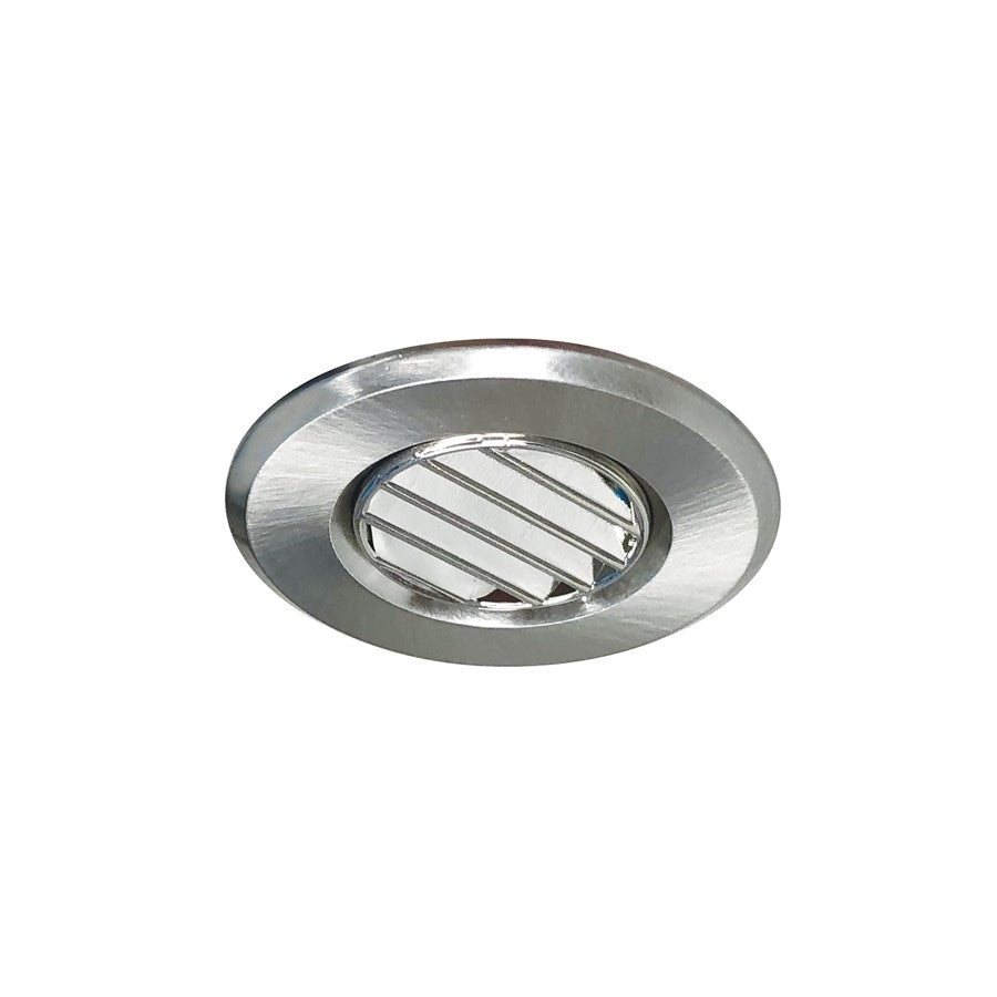 Nora Lighting 1" Round M1 Louver Trim, Nickel - NM1-RLOUVBN
