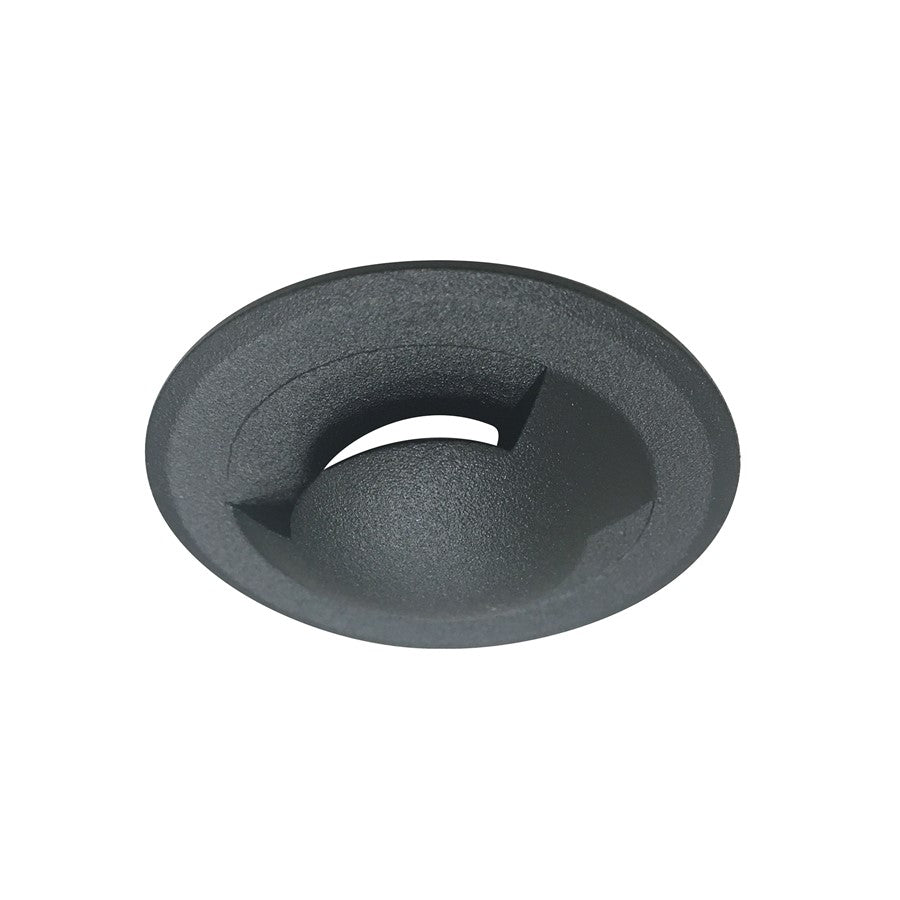 Nora Lighting 1" Round M1 Stainless Steel Indicator Trim, Black - NM1-RSSDB