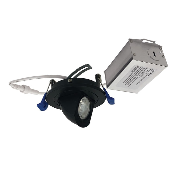 Nora 2" M2 Round LED Elbow/500Lm/7W/2700K, 120V/Black - NM2-2R2705027BB