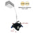 Nora 2" M2 Round LED Elbow/500Lm/7W/2700K, 120V/Black