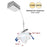 Nora 2" M2 Round LED Elbow/500Lm/7W/3000K, 120V/White
