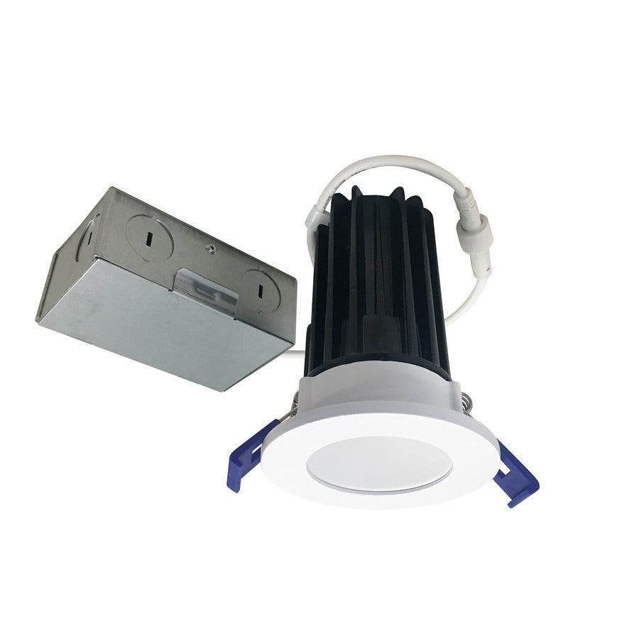 Nora 2" M2 Round LED Downlight, 850Lm/10W/2700K, 120V/White - NM2-2RDC8527MPW
