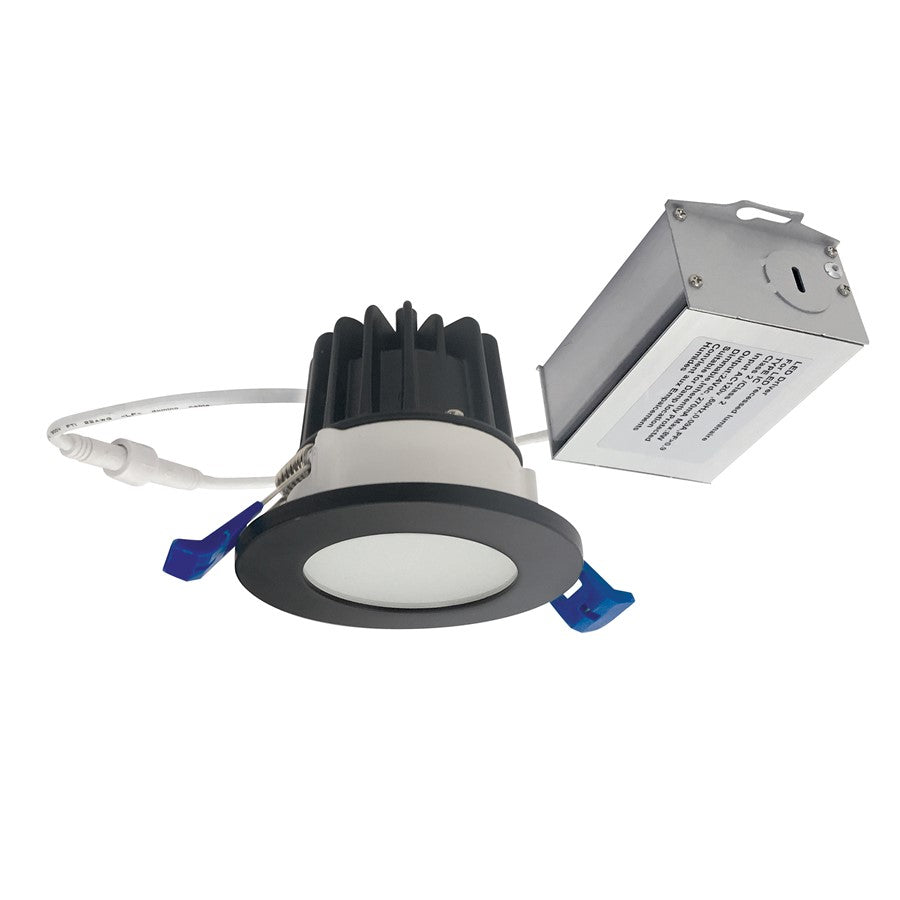 Nora 2" M2 Round LED Lensed Downlight, 600Lm/8W/2700K, 120V/BK - NM2-2RDCS6027BB