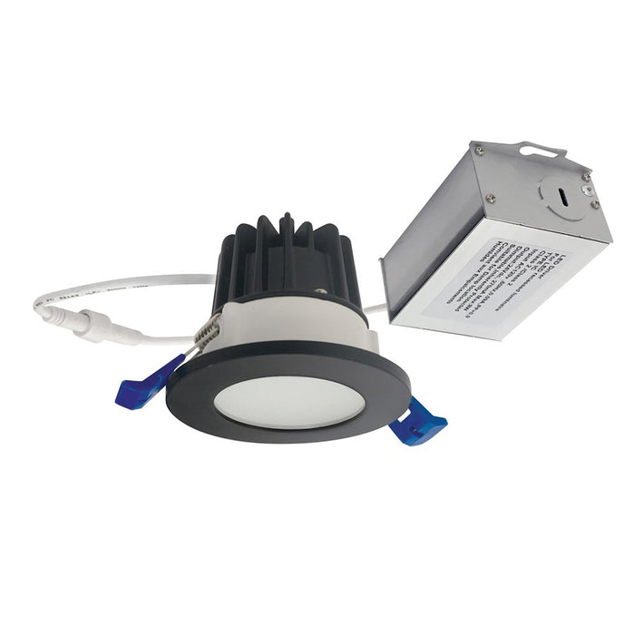Nora 2" M2 Round LED Lensed Downlight, 600Lm/8W/3000K, 120V/BK - NM2-2RDCS6030BB