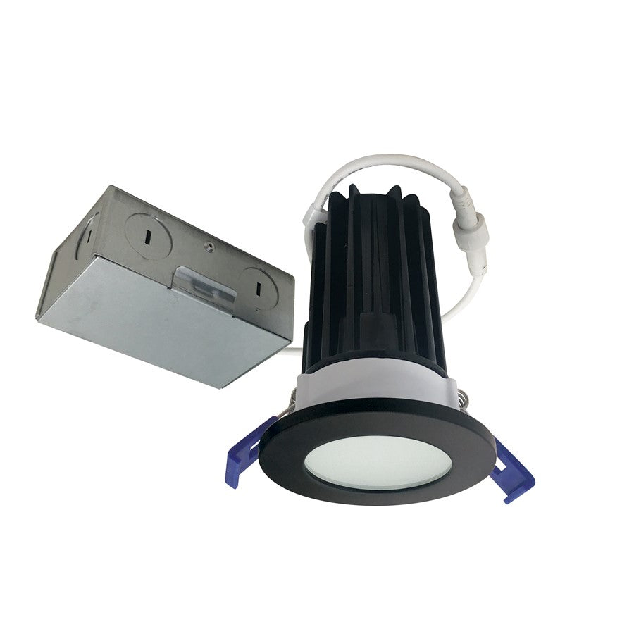 Nora 2" M2 RD LED Lensed Downlight, 850Lm/10W/3000K, 120V/BK - NM2-2RDCS8530BB