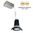 Nora 2" M2 RD LED Lensed Downlight, 850Lm/10W/3000K, 120V/BK