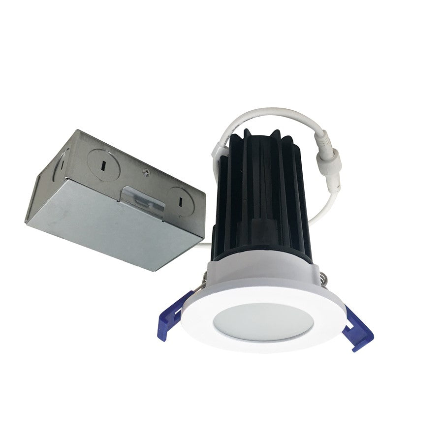 Nora 2" M2 RD LED Lensed Downlight, 850Lm/10W/3000K, 120V/WH - NM2-2RDCS8530MPW