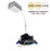 Nora 2" M2 Round LED Gimbal, 600Lm/8W/2700K, 120V/Black