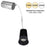 Nora 2" M2 Round Trimless LED Downlight, 850Lm/4000K, Black