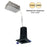 Nora 2" M2 SQ LED BaffLED Downlight, 850Lm/10W/2700K, 120V/BK