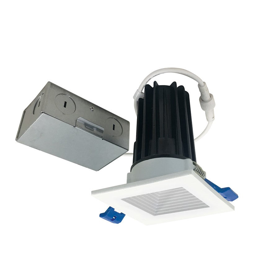 Nora 2" M2 SQ LED Baffled Downlight, 850Lm/10W/3000K, 120V/WH - NM2-2SB8530MPW