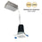 Nora 2" M2 SQ LED Baffled Downlight, 850Lm/10W/3000K, 120V/WH