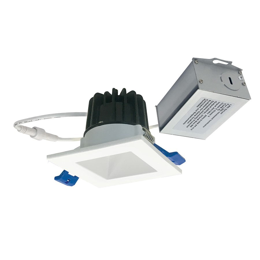 Nora 2" M2 Square LED Downlight, 600Lm/8W/2700K, 120V/White - NM2-2SDC6027MPW