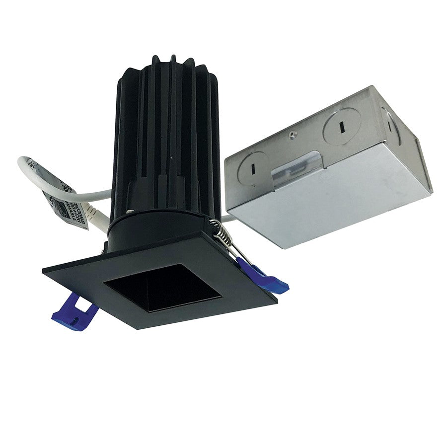 Nora 2" M2 Square LED Downlight, 850Lm/10W/2700K, 120V/Black - NM2-2SDC8527BB